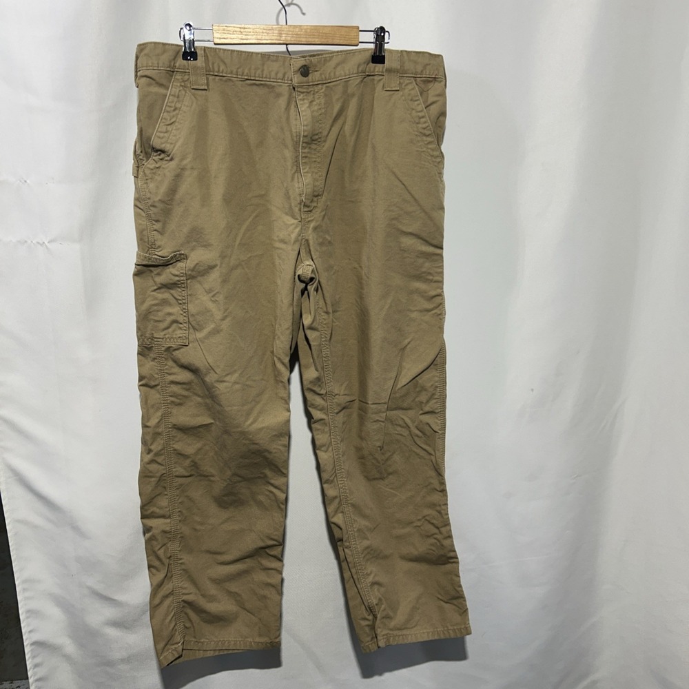 Carhartt B151 DKH Canvas Work Pants Men's 40 x 30 Tan Loose Fit Carpenter Dungar